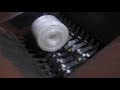 ロールフィルムの破砕　破砕機　ライオンシュレッダーVC
