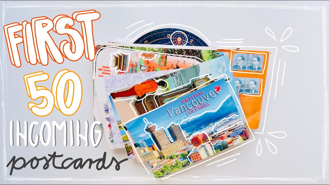 My First 50 Incoming Postcards | Direct Instagram Swaps | Postcrossing