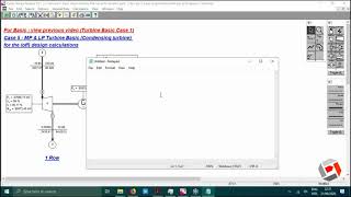 Tutorial Cycle Tempo - Turbine Case 5 Input for the design Condensing MP and LP Turbine 3000 rpm