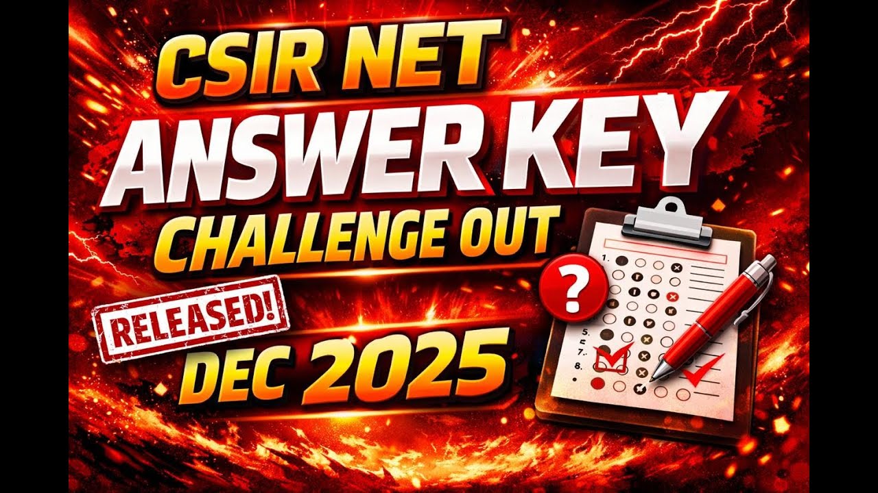 CSIR - UGC NET ANSWER KEY CHALLENGE OUT  | CSIR NET EXAM COACHING CLASS | CSIR NET EXAM 2025