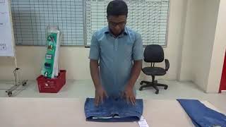 How to check garment clock wise