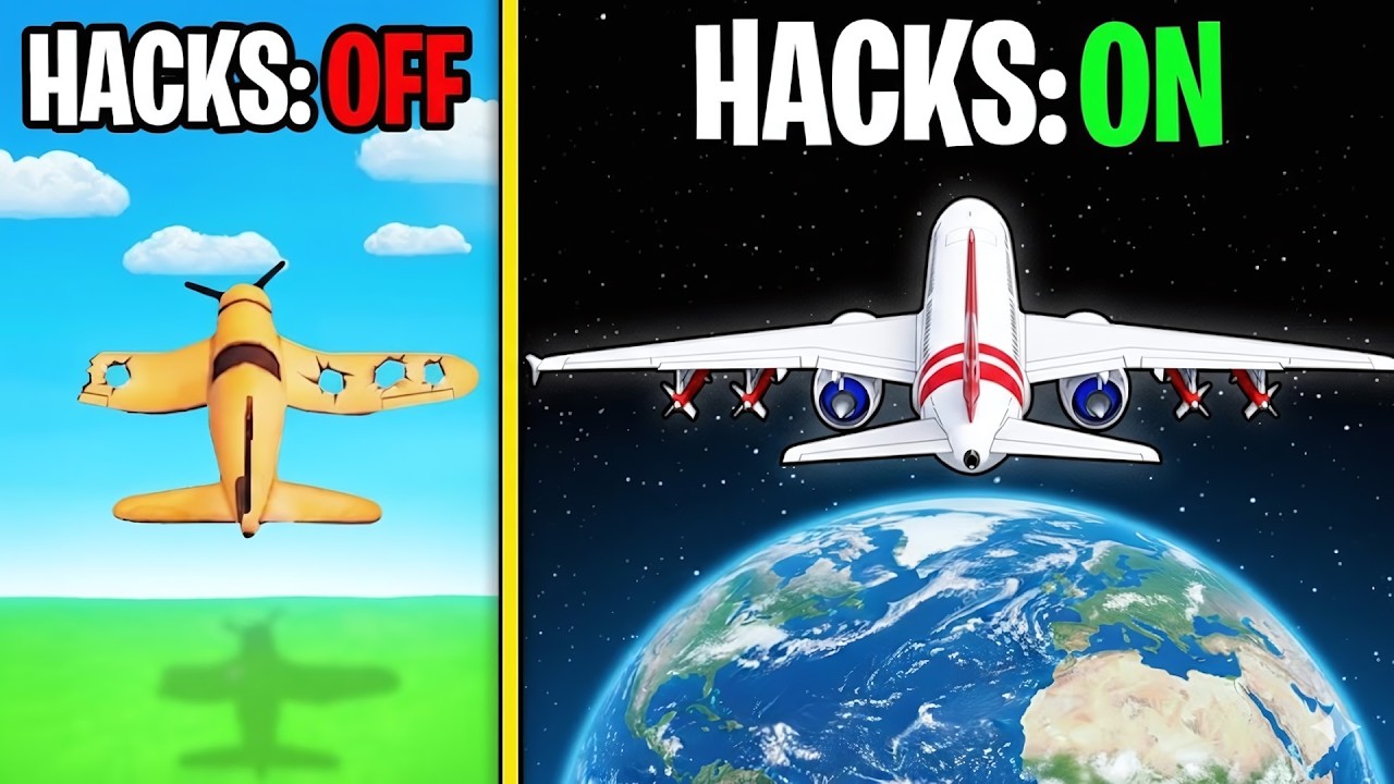 I used hacks to make my plane 100997% faster
