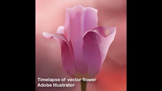 Timelapse Of Vector Flower In Adobe Illustrator Short Version