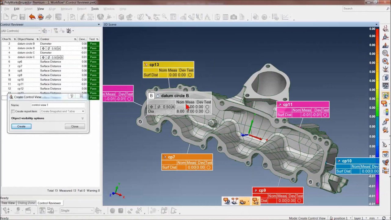 PolyWorks Kontrol İnceleyecisi: Karmaşık ölçümleri kolay inceleme ...