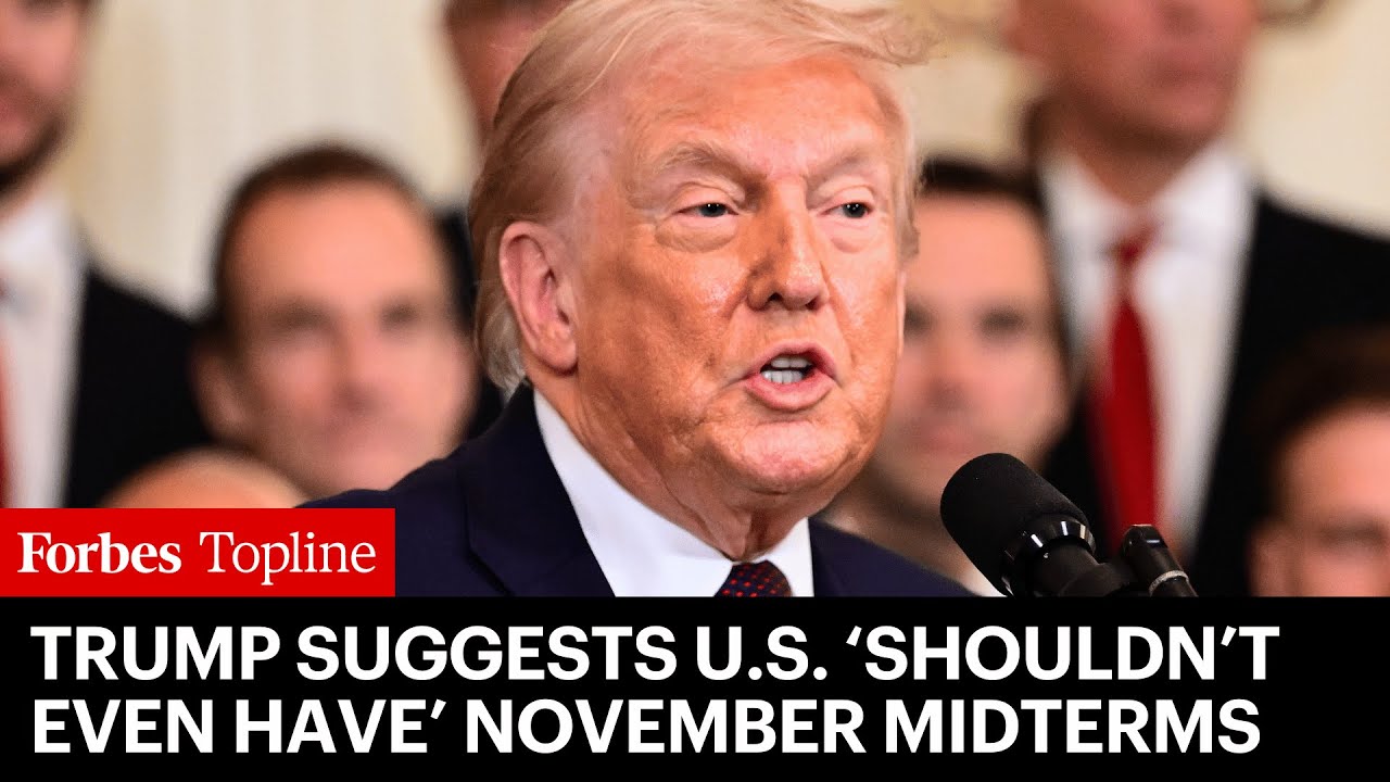 Trump Suggests U.S. Cancel November's Midterms Due To His Administration's Success