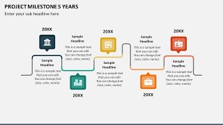 Project Milestone 5 Years Animated PPT Template