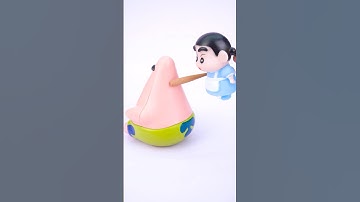 Satisfying with Unboxing and Review Crayon Shin chan, Patrick Star Toys Video