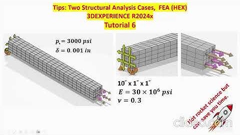 Tutorial 6 Tips Two Structural Analysis Cases FEA 3DEXPERIENCE R2024x