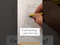 Buenos días en inglés · Good morning! · Dibujo a lápiz