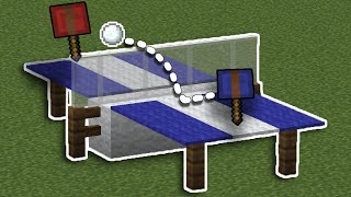 how to make a ping pong table in minecraft