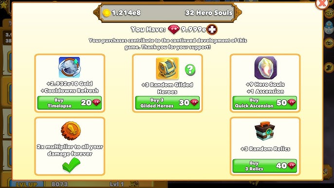 Clicker Heroes Codes. Clicker Heroes Codes: - Add gold to…