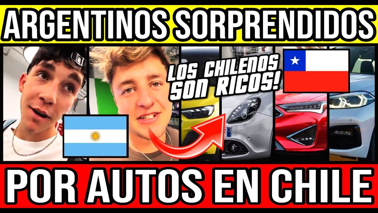 Argentinos SORPRENDIDOS por Autos en Chile 🇨🇱🇦🇷 #Chile #Valparaiso #ViñaDelMar #BioBio #Santiago