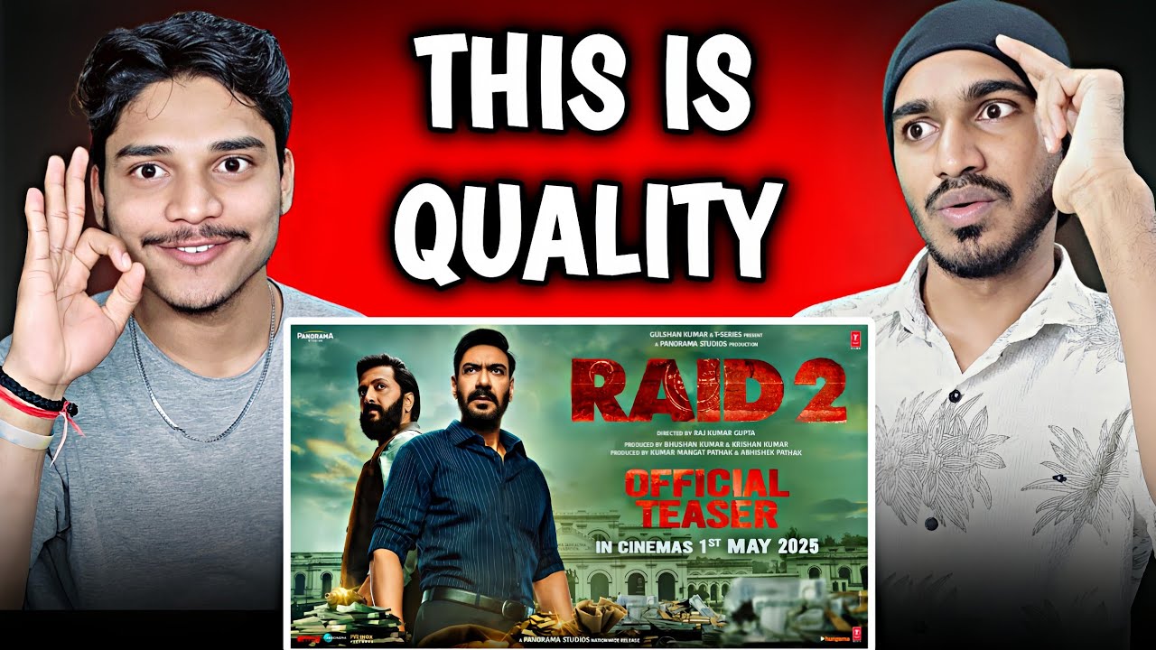 RAID 2 Teaser REACTION | Ajay Devgn | Riteish Deshmukh |