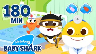 OUCH! Thief Baby Shark visits Baby Shark Doctor |  Compilation | Hospital Play | Baby Shark 