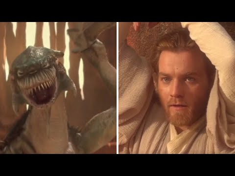 Obi Wan Kenobi VS The Acklay - Star Wars Attack of the Clones
