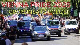POLIZEI mit Langwaffen sichert Vienna Pride | Großeinsatz Wien