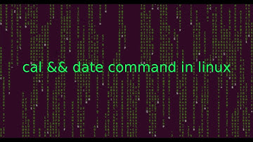 linux 15 date && cal Command