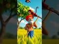किसान और बंदर की मज़ेदार दोस्ती 🐒🌾 | Funny Village Story | #youtubeshorts #comedyeffect #shorts