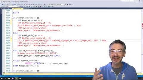 Live coding T-SQL in the First Responder Kit