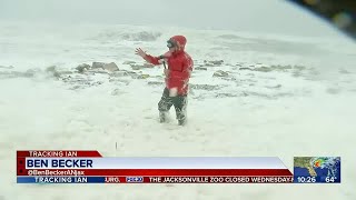 All the sea foam from Hurricane Ian at St. Augustine Beach | Action News Jax