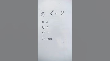 Anything Power Zero is Equal To One|| #maths #mathlearner #mathtrick #2023 #shorts