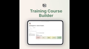 How to use the Training Course Builder for Notion 🎓