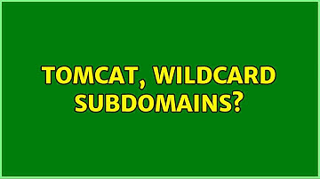 Tomcat, wildcard subdomains?