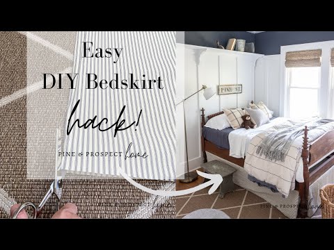 Easy DIY Bedskirt Hack - Pine and Prospect Home