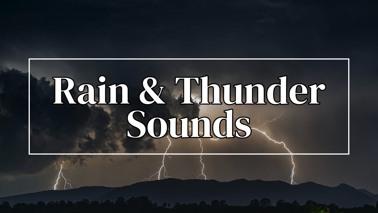 Rain and Thunder Sounds 1 Hour | Relaxing Sounds for Deep Sleep | ASMR for Sleep