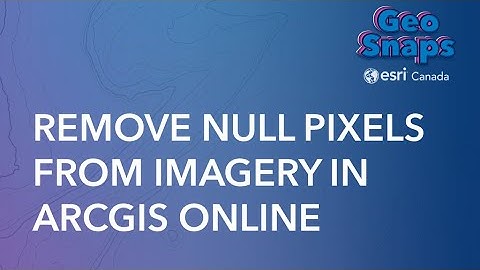 Remove Null Pixels from Imagery in ArcGIS Online