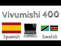 Vivumishi muhimu 400 - Kihispania + Kiswahili