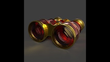 chinese binoculars 3D model