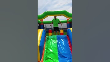 From the Inflatable Bounce House to the Slide, Nonstop Fun! 🎢 #inflatable #slide #jump #fun