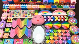 RELAXING WITH RAINBOW & COLORFUL SLIME ! Mixing MAKEUP, CLAY & Glitter into GLOSSY Slime !!!