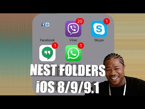 Nest Folders on iOS 9 / 9.1 / 9.2 / 8 ( Folder Inside Folder )