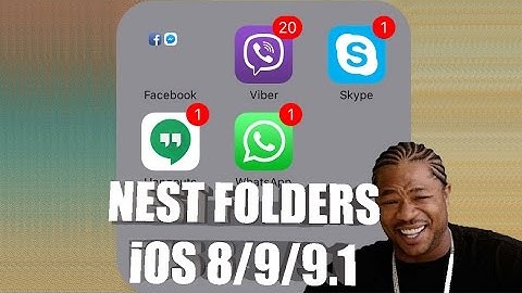 Nest Folders on iOS 9 / 9.1 / 9.2 / 8 ( Folder Inside Folder )