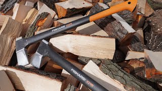 Fiskars X21 - Fiskars X25 - Ax - Chopping Firewood