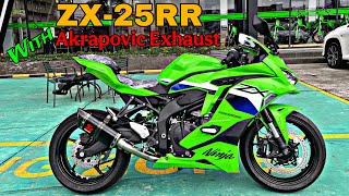ZX-25RR Dengan Knalpot Akrapovic. Check Sound dan Info Harga