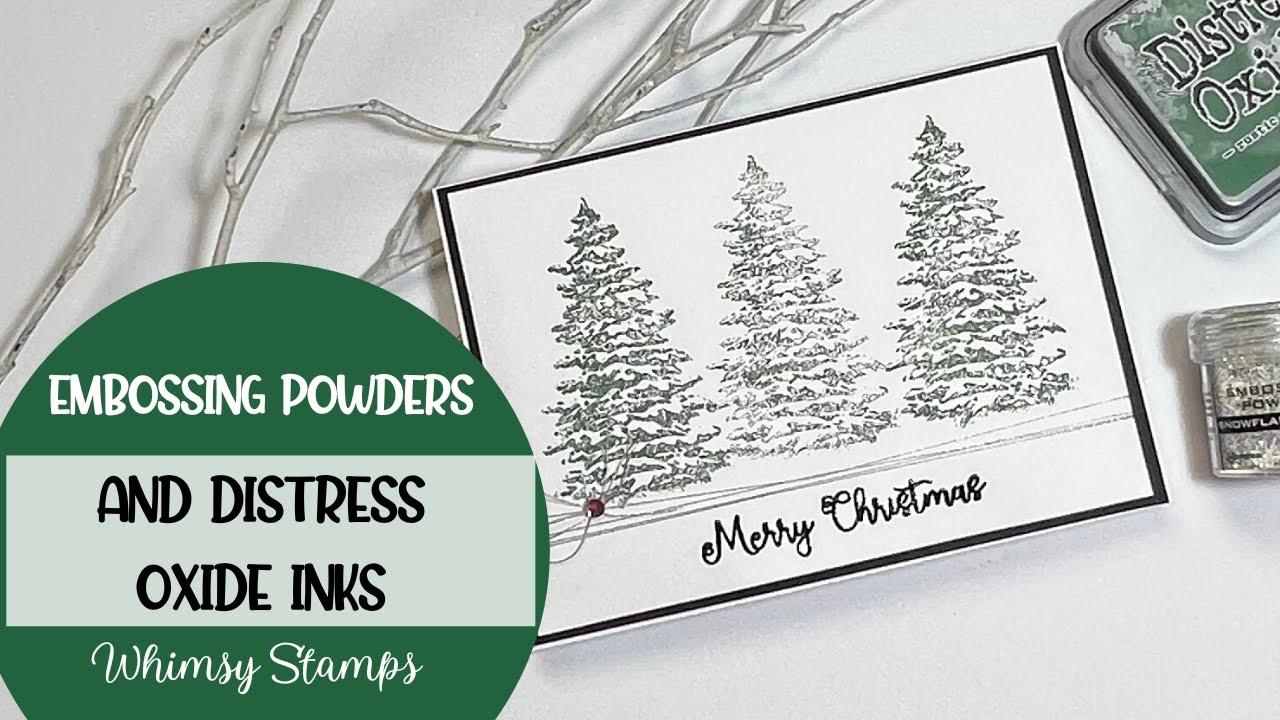 Embossing Powders and Distress Oxide Inks - YouTube