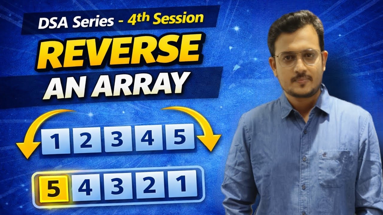 Reverse an Array | Easy DSA Problem | GeeksforGeeks Explained Step by Step