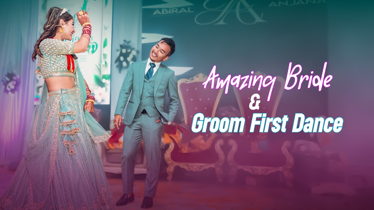 Amazing bride  groom first dance at Tamang Wedding Reception  Anjana Weds Abiral