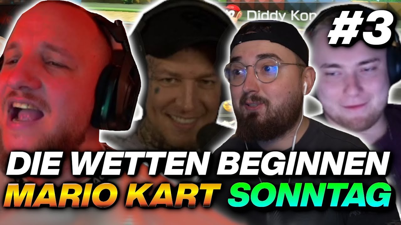 🤬😂BRECHEN MICH DIE WETTEN?! - MARIO KART mit MONTE, DANNY & MARCELSCORPION | MARIO KART SONNTAG #3