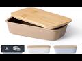 Famiware Milkyway Butter Dish with Lid for Countertop Large Ceramic Butter Dish