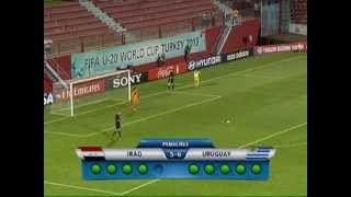 الأهداف من مباراة العراق 1 6 7 1 أوروغواي لكرة القدم تحت 20 سنة 2013