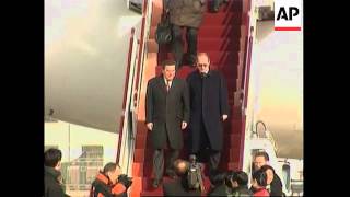 German Chancellor Gerhard Schroeder arrives in Beijing