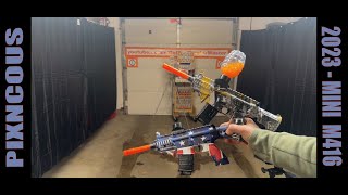 Demo & FPS Test - New 2023 Style PIXNCOUS Mini M416 Top Loader Gel Ball Blasters - Actually 150+!