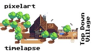 Tiny RPG's Village - Timelapse #Pixelart #Gameart
