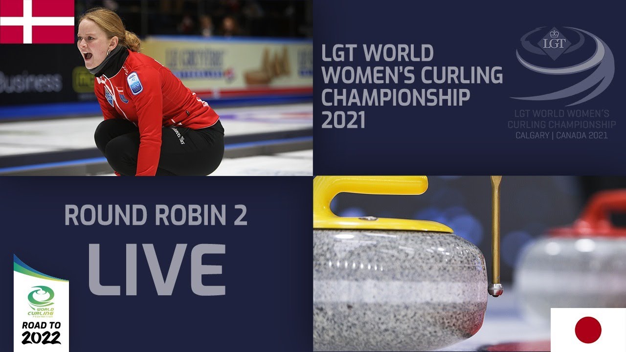 Denmark v Japan - Round Robin - LGT World Womens Curling Championship 2021 