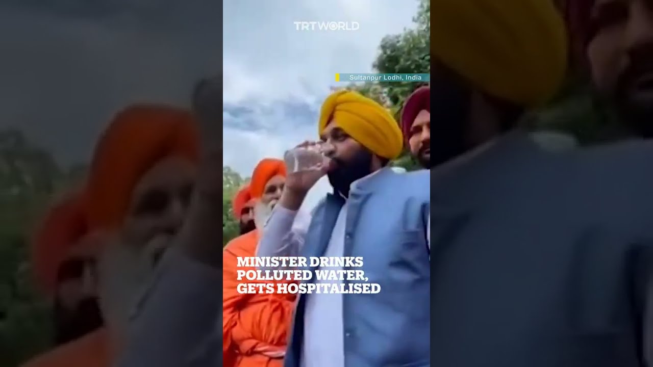 Indian Minister Falls Sick After Drinking Polluted Water