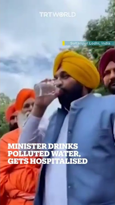 Indian minister falls sick after drinking polluted water